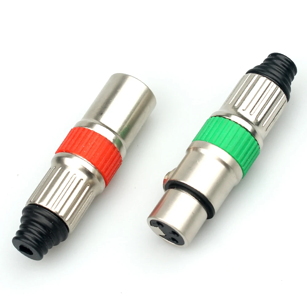 Mini XLR male female Audio Microphone cannon jack plug connector