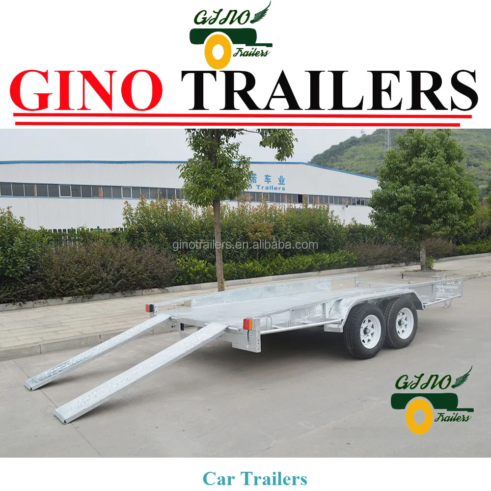 2016 Hot sale folding car carrier trailer with dual axle