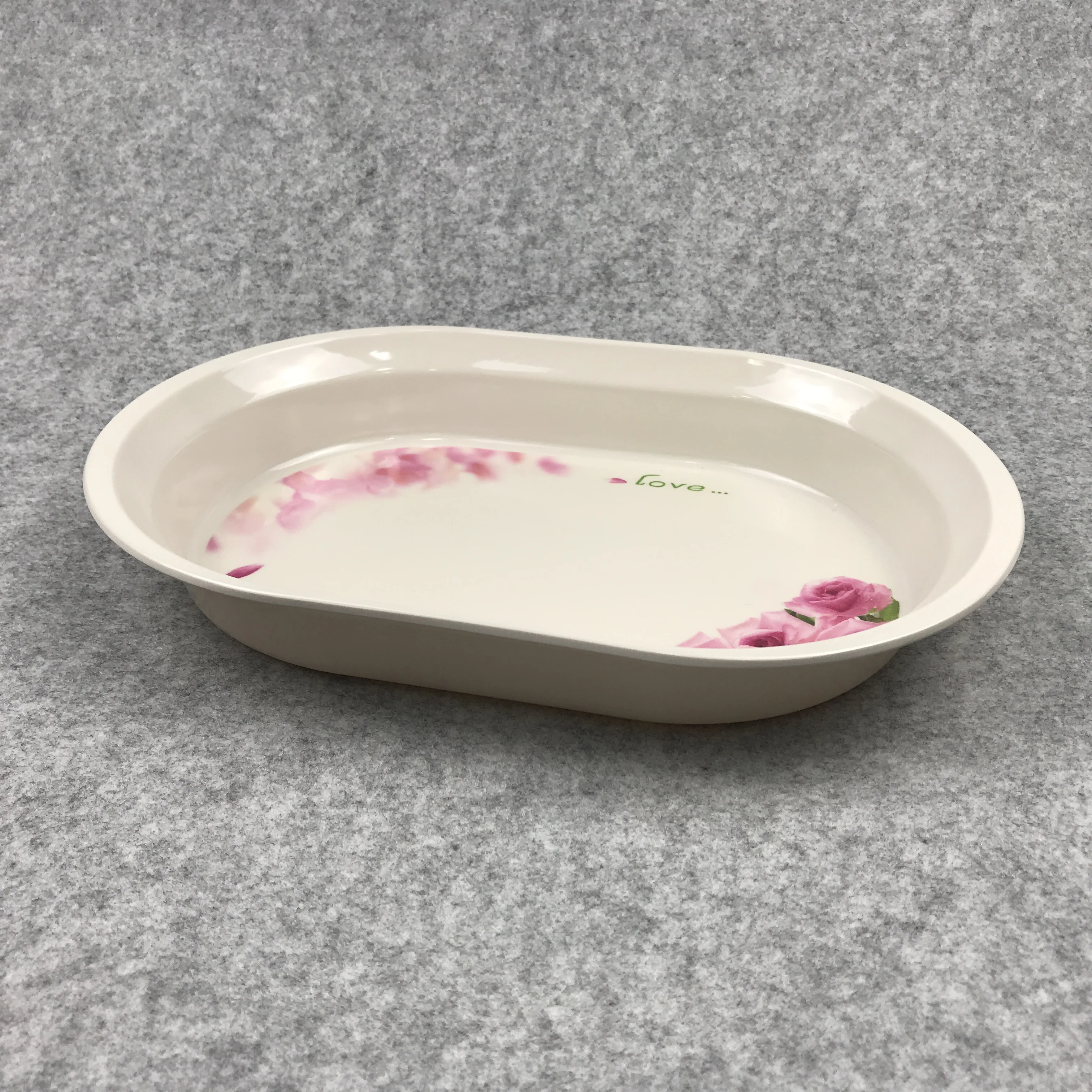 Plastic crayfish serving deep food dinner plate