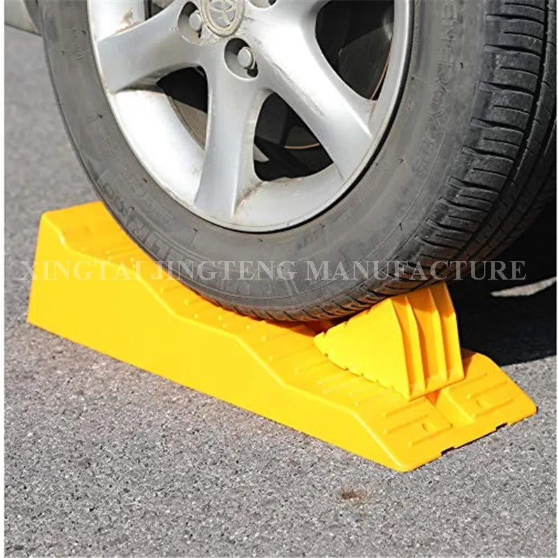 Caravan Wheel Leveling Ramp Wheel Chock Block for Caravans RV Yellow Plastic Leveler Ramp Chock