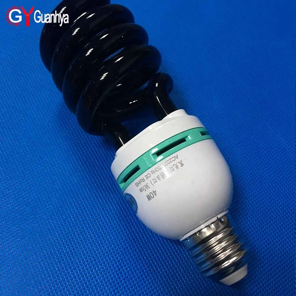 Spiral lamp UV Black bulb E27 365nm 220v for trapping insects