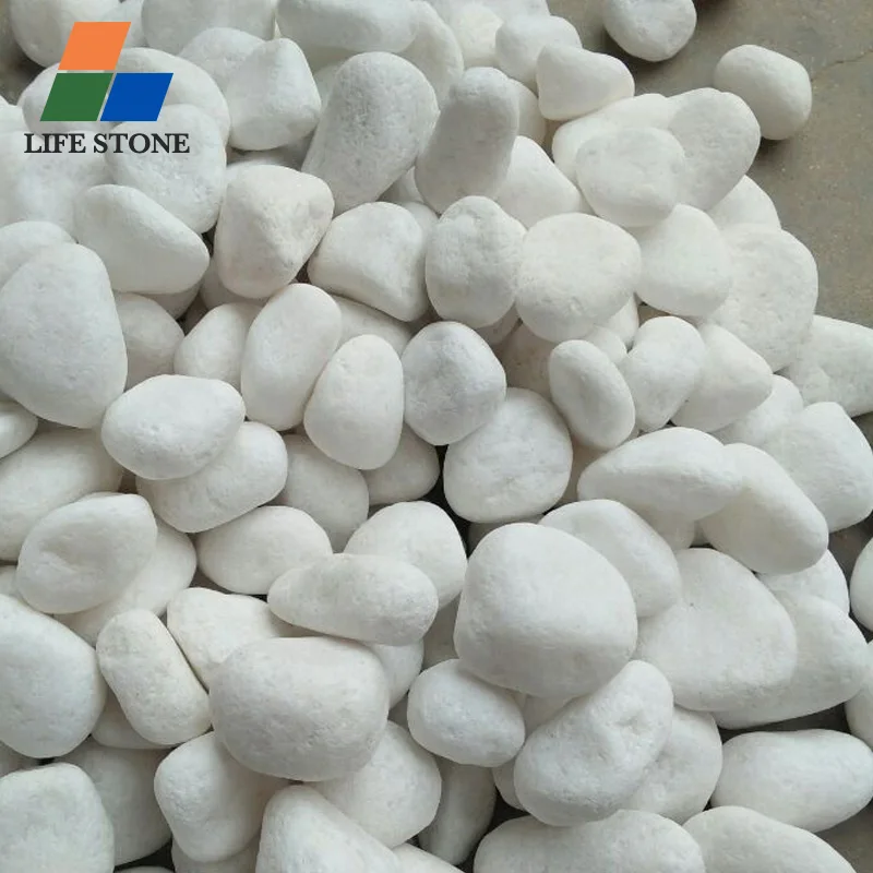 wholesale natural white pebble stone