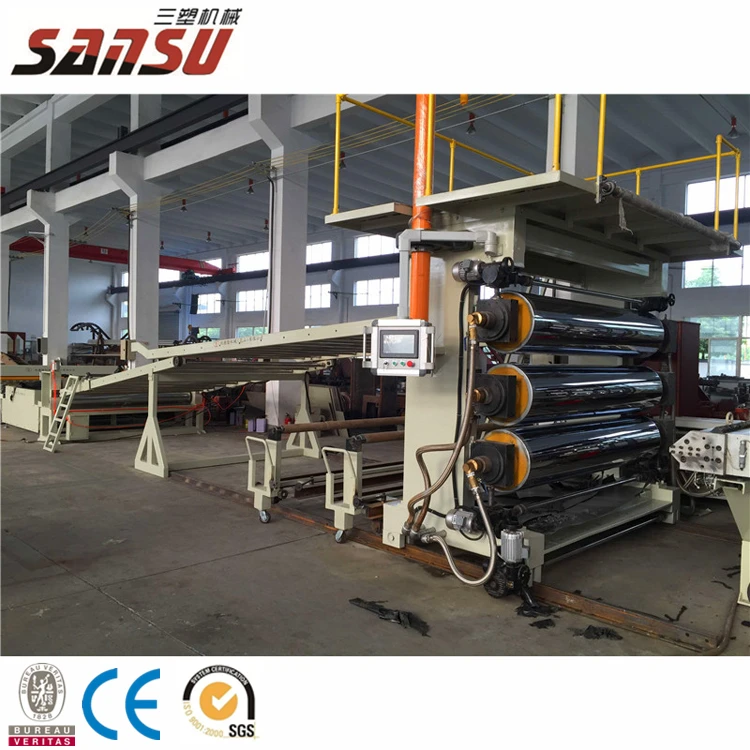 plastic PE sheet extrusion production machine line