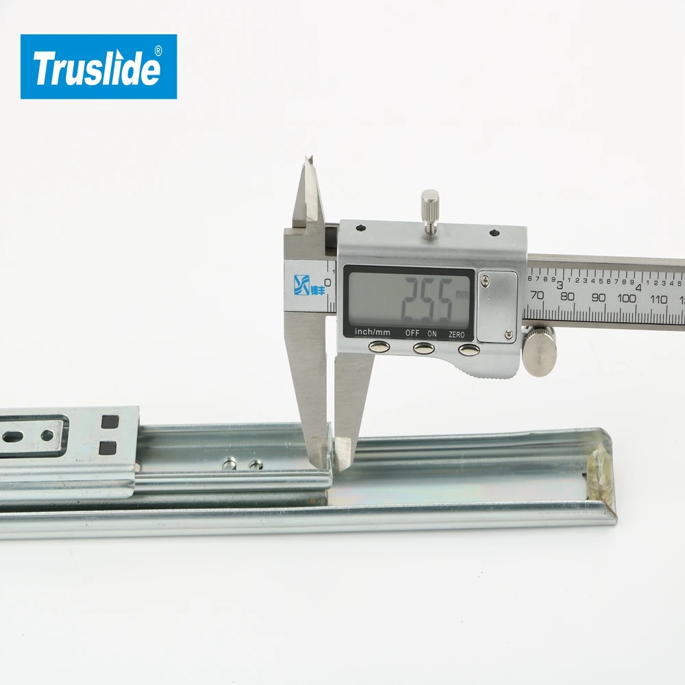 TH2027DJ 60kg load rating 18 inch full extension two way travel drawer slide heavy duty industry slide telescopic slides