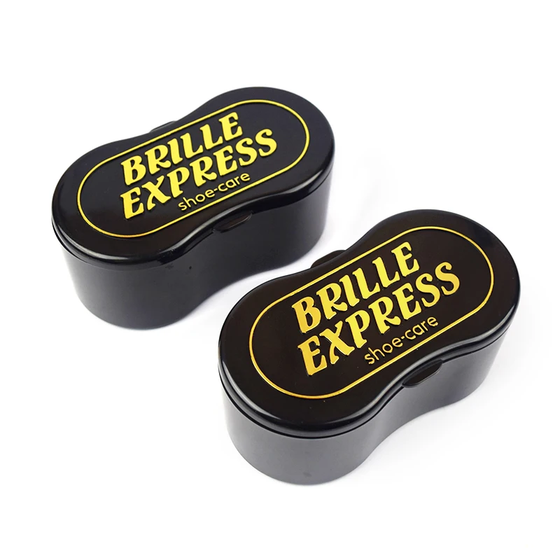 Shoe shine sponge and shoe polish sponge with neutral color