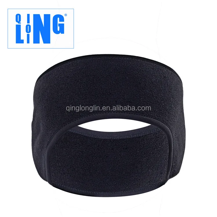 Custom Sport Hairband Fleece Windproof Elastic Winter Running or Bicycle or Motorcycle Headband with Ear Warmers