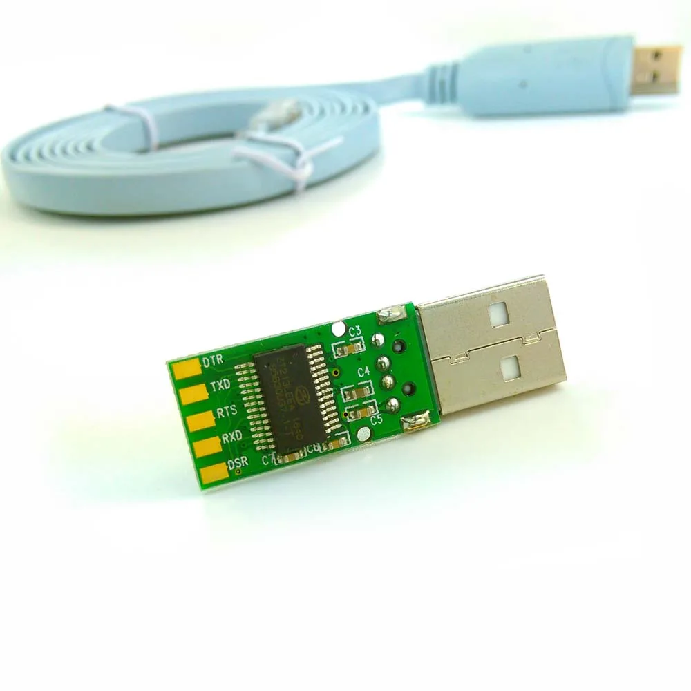 FT232+ZT213 USB RS232 to RJ45 cable, USB console cable