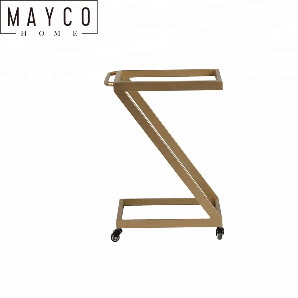 Mayco Gold Bar Furniture,Acrylic Lucite Gold Bar Cart
