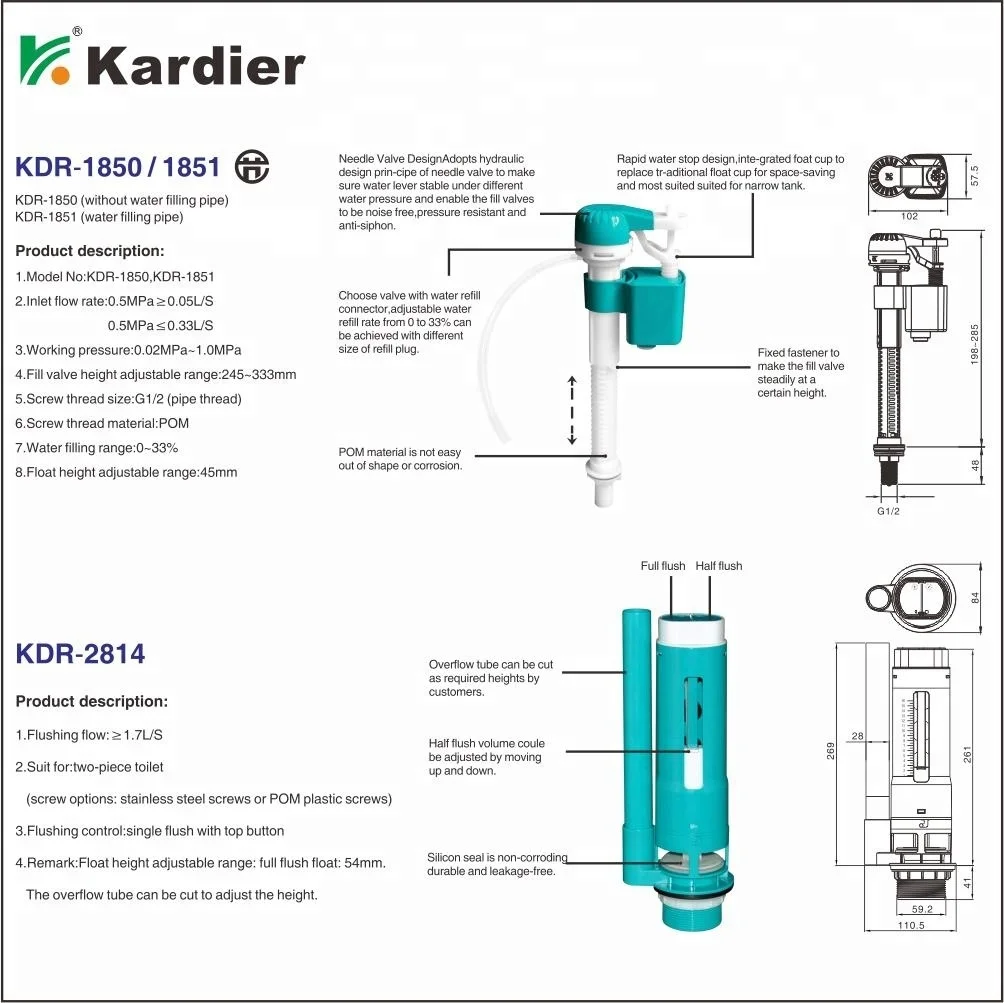Bathroom super slim toilet flush cistern tank systems for squat pan