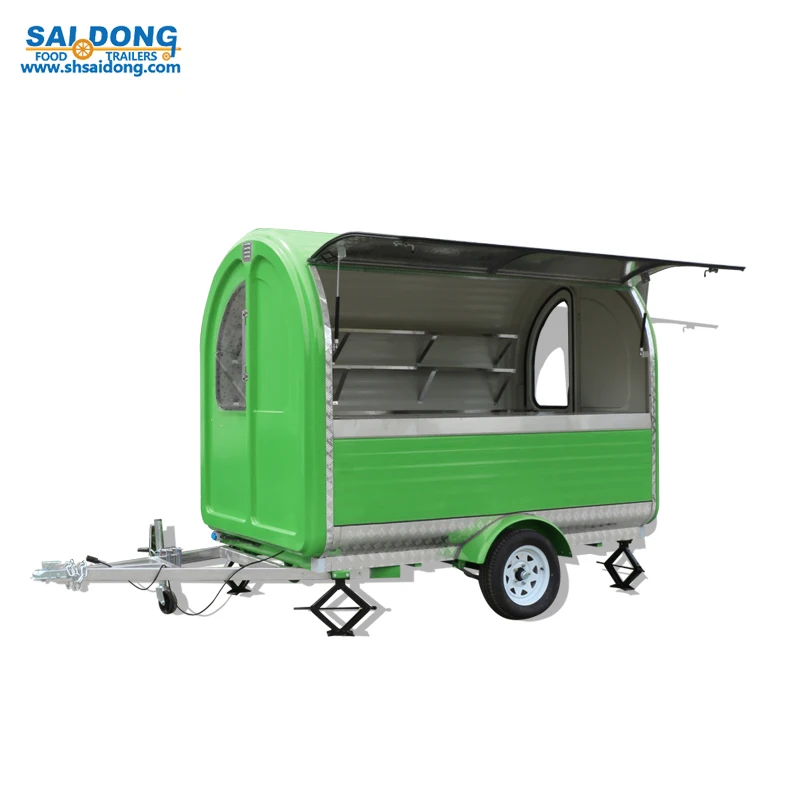 Popular design mobile food cart/food wagon/remorque food truck