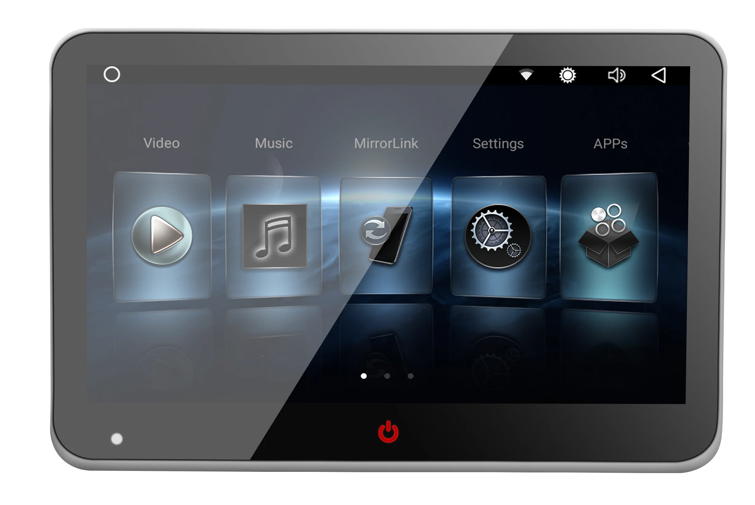 10.1inch Android 8.1 System Full HD Touch Screen Car Headrest Monitor With AV/Audio input output function
