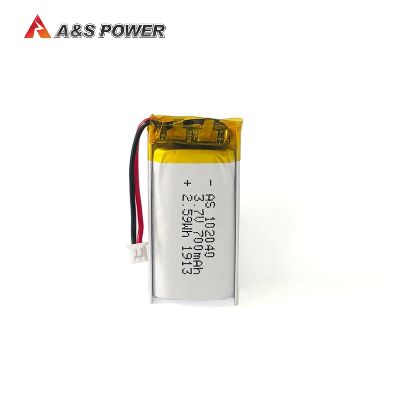 UL1642 CE certifications rechargeable 102040 3.7v 700mah lipo battery for remote device