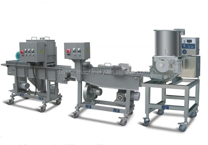 Breading Machine for Burger patty Hamburger chicken nuggets