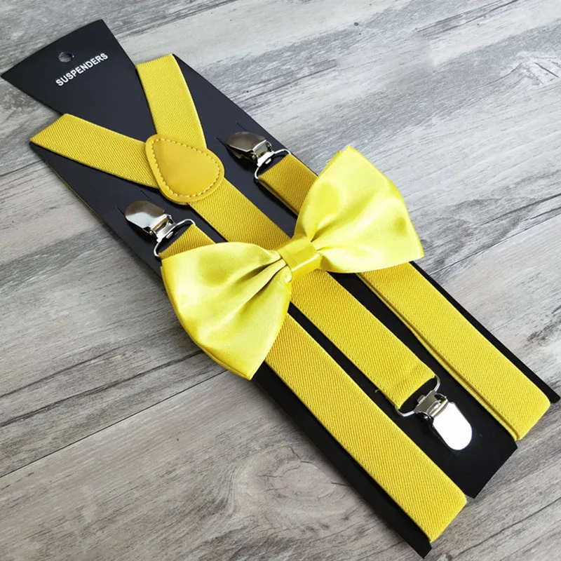 wholesale suspender with bow tie cosplay suspender