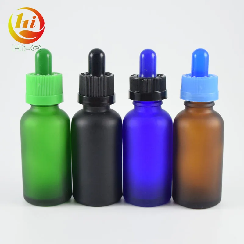 colored 30ml blue green amber black white 1 oz glass essential oil dropper bottle frosted glass bottle 30 ml