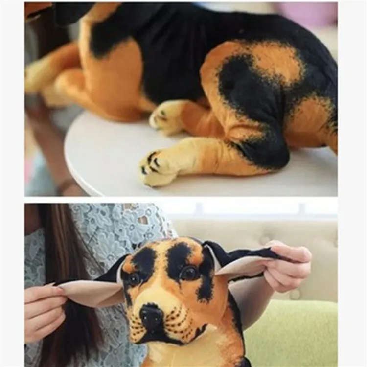 cute soft cuddly large realistic dog stuffed animals plush toy for sale