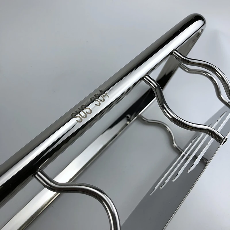 
Double 304 combined basket stainless steel bathroom storage shelf 