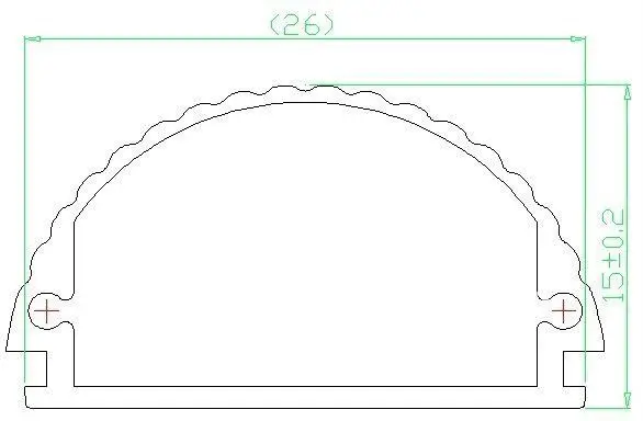 Extruded aluminium profiles for led