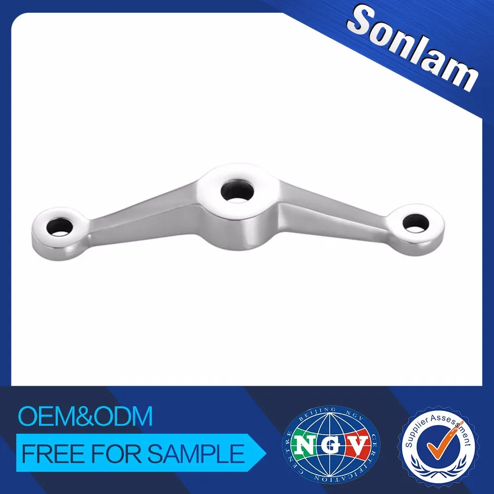 Стеклянные Настенные пауки на продажу Sonlam из нержавеющей стали 160/120/100 полировка/сатин 304/316 CN;GUA TUV/BV/ISO/SGS 30