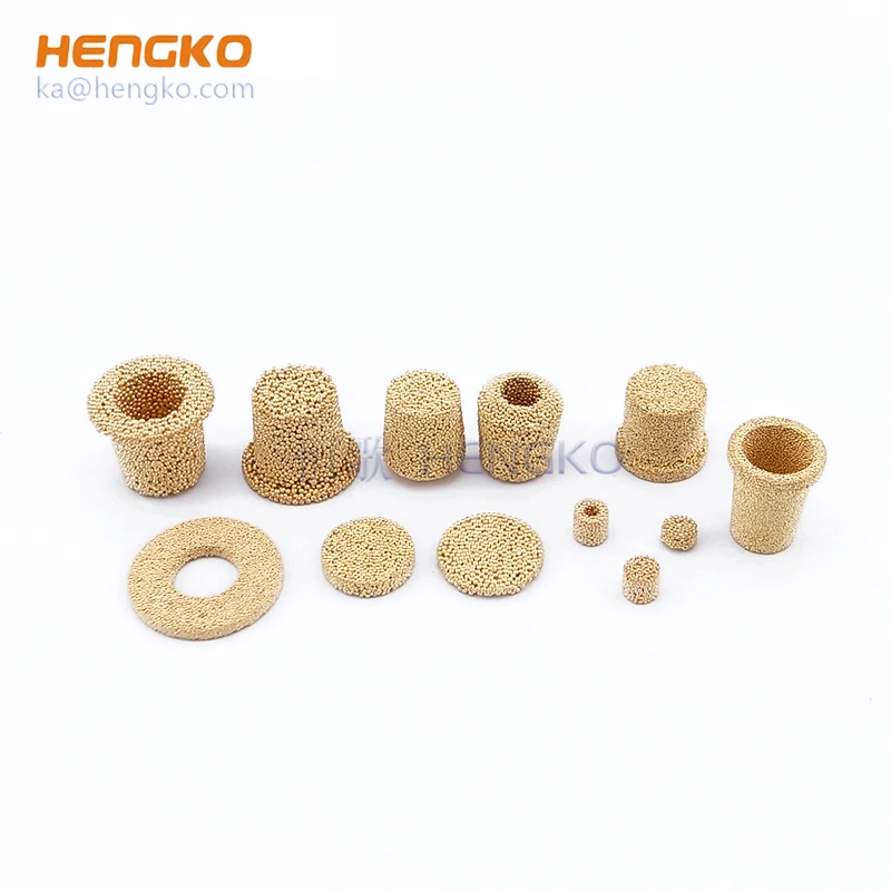stainless steel bronze brass sintered porous metal pneumatic breather vent filter air muffler silencer