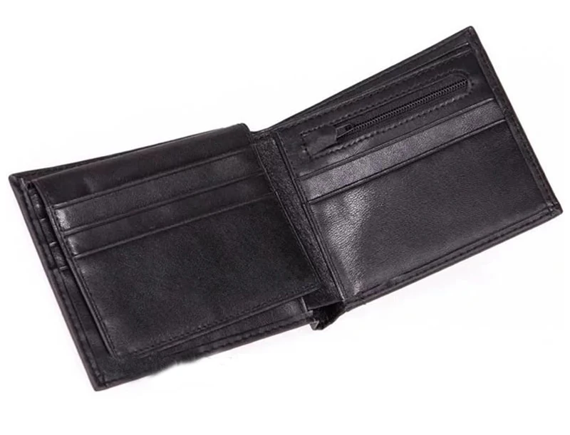 Мужской бумажник двойного сложения из углеродного волокна с диагональю 3K