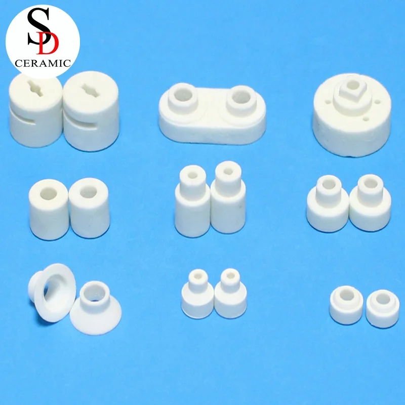 Manufacturer high temperature resistant insulating alumina steatite ceramic dome head interlocking beads for electric heating