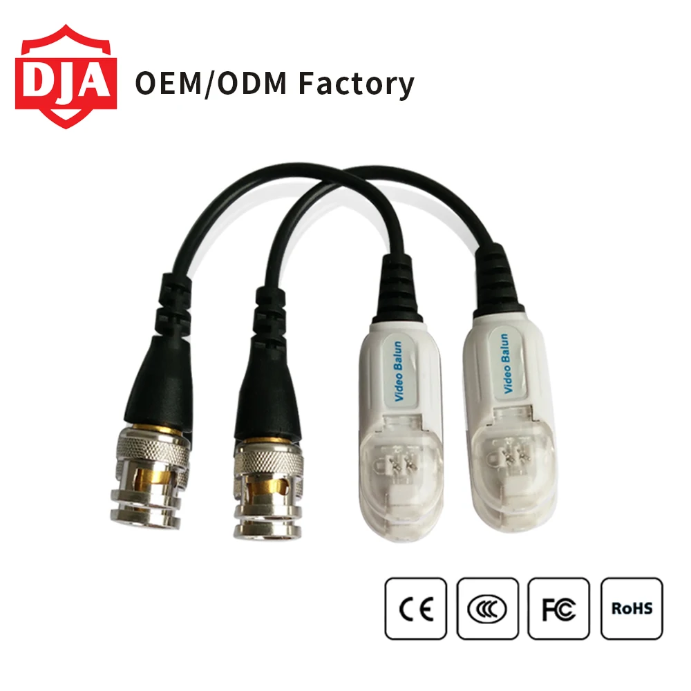 Analog CCTV RJ45 BNC to UPT passive video balun transceiver