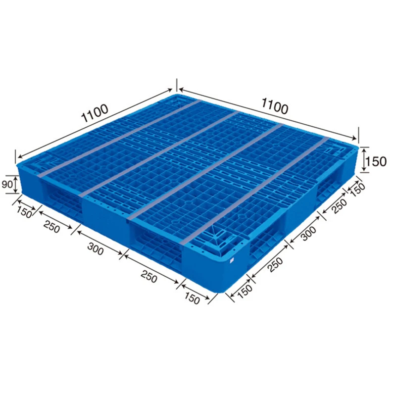 Light weight stacked open deck double face Heavy Load Capacity HDPE Floor Stacking Use plastic pallet