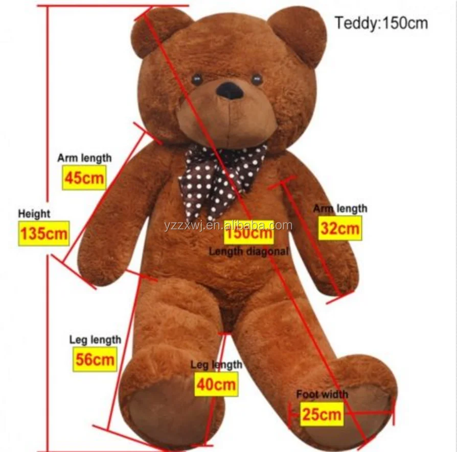 free sample Extra Large Soft Toy Plush Teddy Bear Giant Huge Jumbo Big XXL Cuddly 150cm Tall 175cm Tall