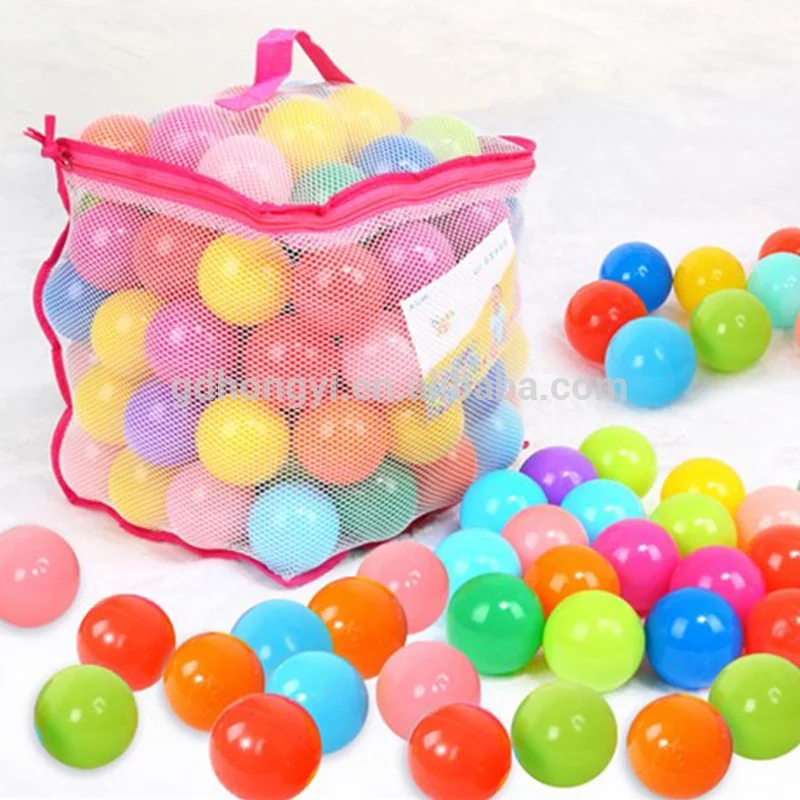 High Quality 200pcs 6cm Multi-Colored LDPE Plastic Ball Toy China Professionally Made Durable Colorful Polyethylene Hollow Toy