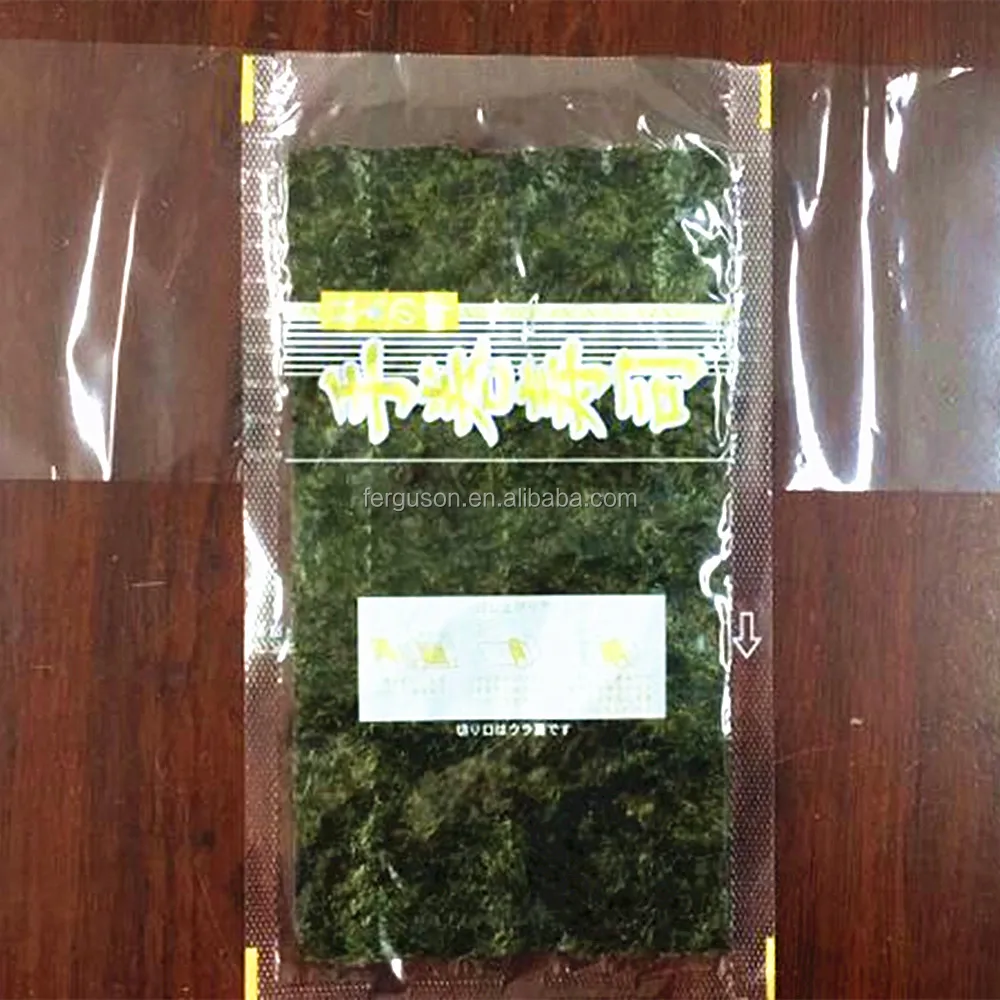 double wings temaki sushi roll plastic wrap film with half size