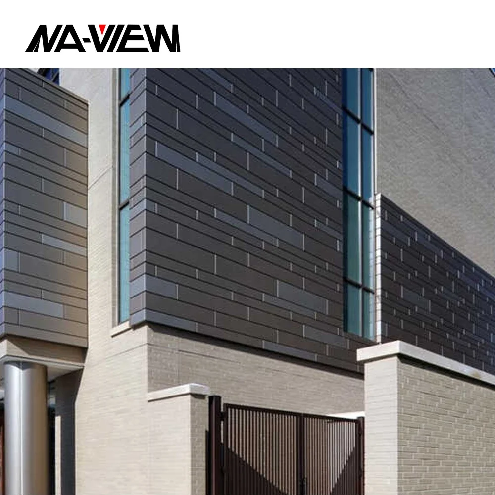 Building Material Metal Facade Aluminum Curtain Wall Exterior Facade Tiles