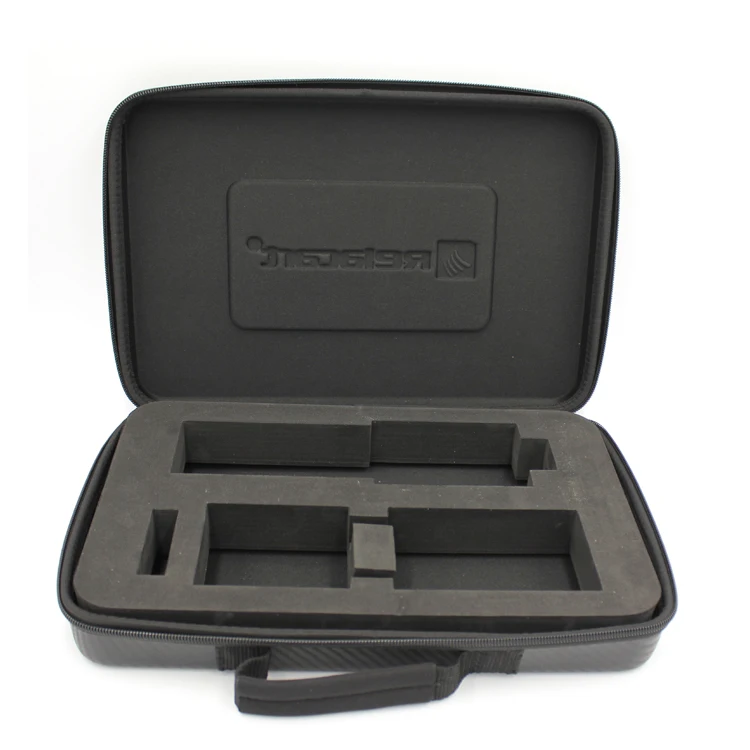 Protective stylish handle zipper large leather inside foam tool case