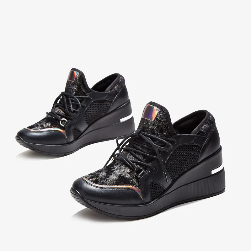 Leisure and comfort casual shoes sneakers women Wild ladies shoes with Fashion tie casual shoes