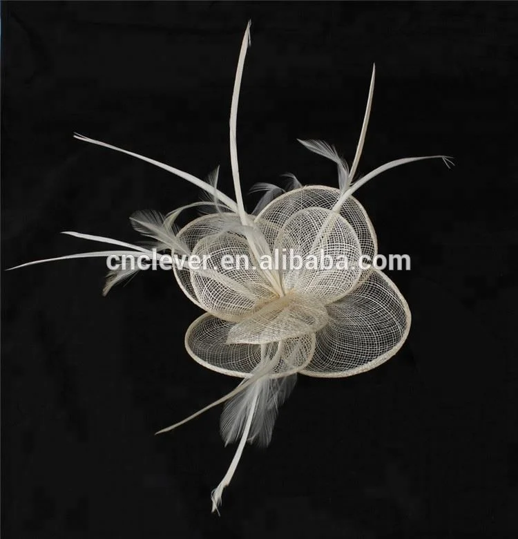 Women fascinators wedding hats hair accessories sinamay elegant party church hats