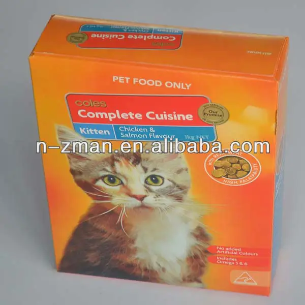 Duplex Board Package Box,Paper Box Packing,Cardboard Paper Box for cat food