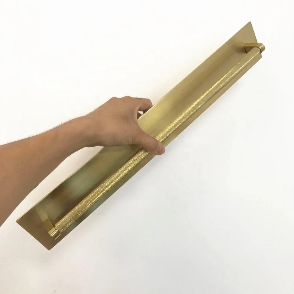 Meilv фурнитура длинного РАЗМЕРА 448 мм CC черный золотой Латунный Шкаф Дверь Ящик текстурная ручка тянуть с одной пластиной