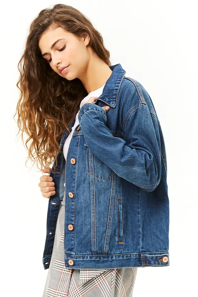 
OEM New Fashion Casual Basic Denim Women Jacket for Winter 