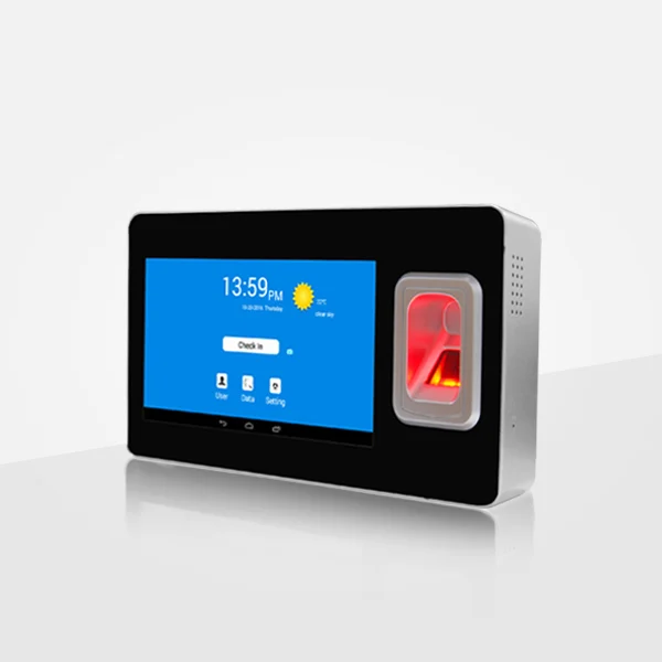 GPS/wifi/TCP/IP biometric reader Android fingerprint time attendance machine with camera and battery
