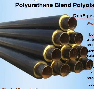 Water-based Polyurethane Blend Polyols for Pipeline