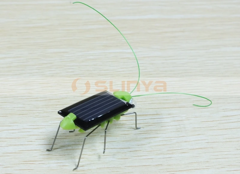 1V 70ma Solar Panel Robot Promotional Grasshopper Toy