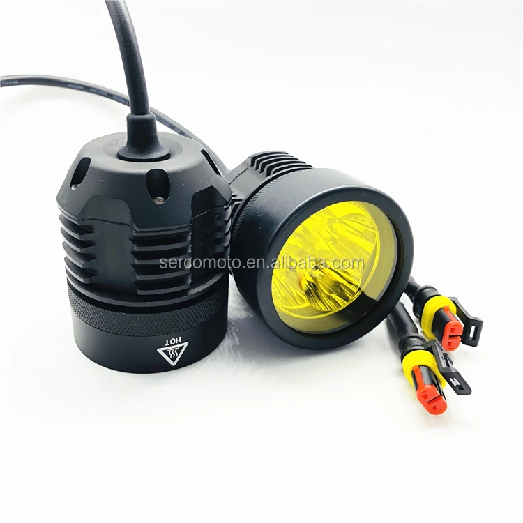 HOT Rage Waterproof IP68 30W LED Motorcycle Headlights For Dirt Bike Moto Light Motorbike Driving Light