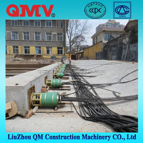 Made in china post tension stressing construction jack 50tons 100tons 200tons for sale