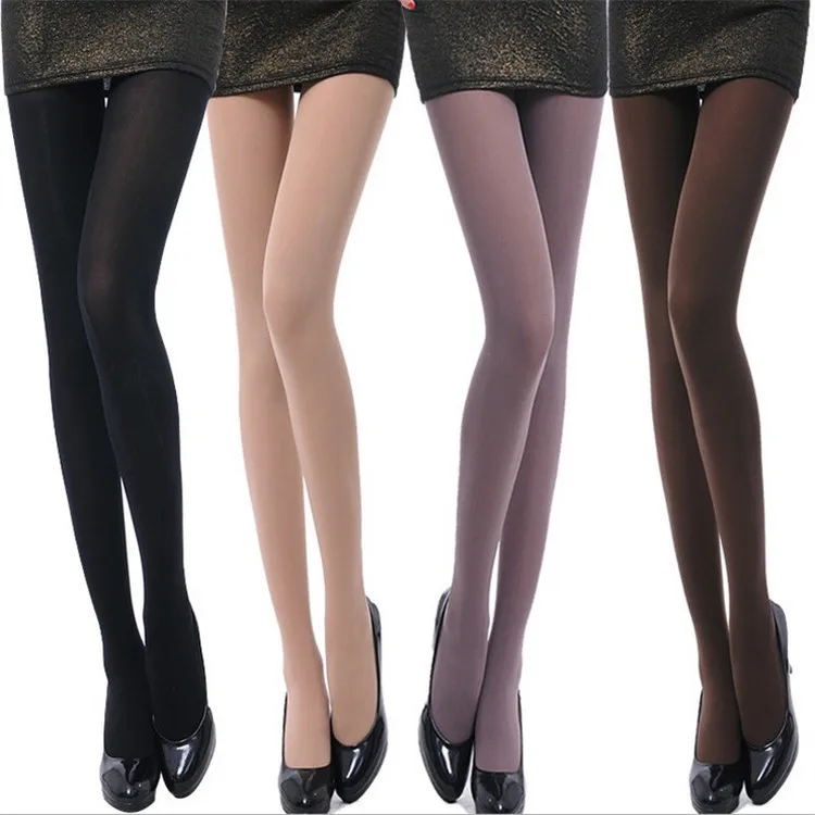 Factory Supply Stone Brown Thigh High Women Stocking Plus