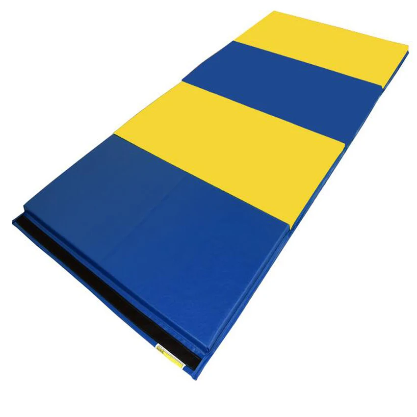 Extra thick tumbling exercise martcial arts folding gymnastics mat with handles
