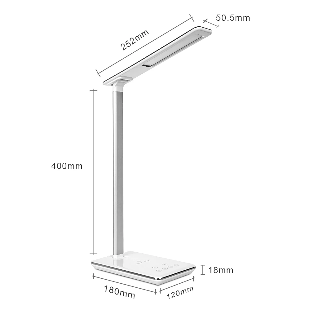 Ce Rohs lamp dimmable USB charging led light wireless charge desk lamp