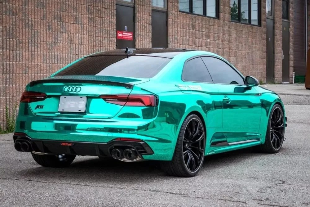 Gloss Turquoise Super Mirror Chrome Vinyl Wrap apply for  Full Vehicle Wraps & Graphics Buses Cars Trucks & Vans Car Mirrors