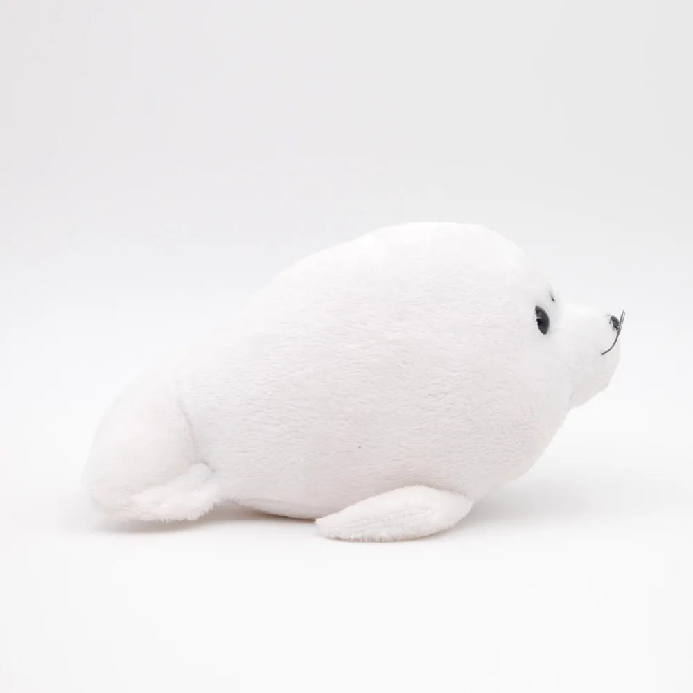 Plush funny white seal animal toy stuffing pure soft customized fashion design doll