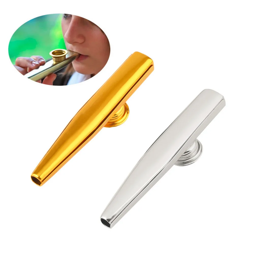 
Metal Kazoo Harmonica Mouth Flute Kids Party Gift Kid Musical Instrument 