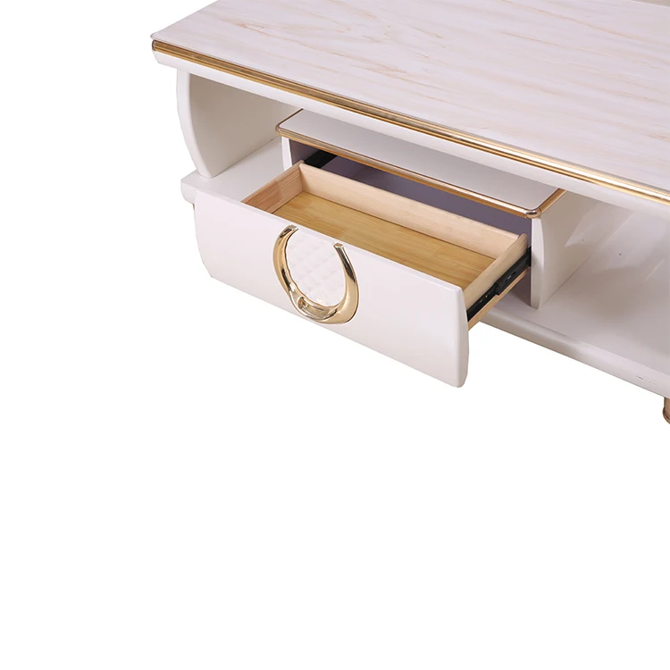 
wholesale modern Tempered glass mdf long low white and black gloss tv cabinet for tv 